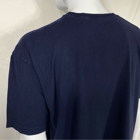 Ann Arbor Men’s Paddle Faster I Hear Banjos Short Sleeve Navy Blue Tee - Picture 4 of 5